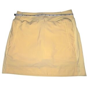 Athleta Pale Yellow Athletic Skort